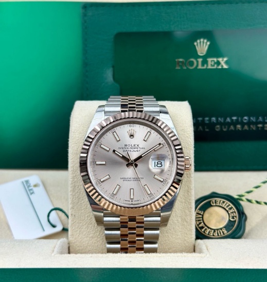 Rolex 41mm Sundust Dial Oysterperpetual DateJust Jubilee Two-Tone Comes Wit