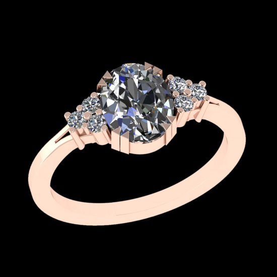 2.65 Ctw VS/SI1 Diamond 10k Rose Gold Engagement Ring (ALL DIAMOND ARE LAB