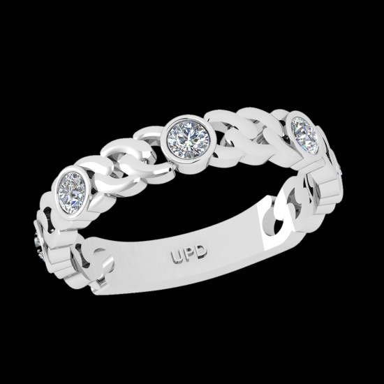 0.30 Ctw VS/SI1 Diamond 10k White Gold Engagement Ring (ALL DIAMOND ARE LAB