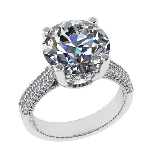 3.66 Ctw VS/SI1 Diamond 14k white Gold Engagement Ring