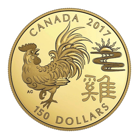Canada $150 Gold Year of the Rooster 2017