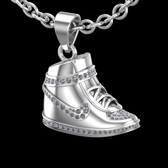 1.82 Ctw VS/SI1 Diamond Prong Set 18K White Gold Necklace (ALL DIAMOND ARE