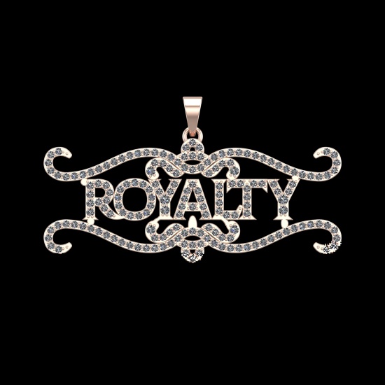 2.03 Ctw VS/SI1 Diamond 10k Rose Gold Royalty Pandant (ALL DIAMOND ARE LAB