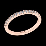 0.36 Ctw VS/SI1 Diamond 10k Rose Gold Eternity Band Ring (ALL DIAMOND ARE L