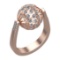 1.49 Ctw SI1/SI2 Diamond 14k Rose Gold Engagement Ring (ALL DIAMOND ARE LAB
