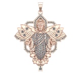 1.95 Ctw VS/SI1 Diamond 14k Rose Gold Pendant (ALL DIAMOND ARE LAB GROWN )