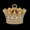 1.11 Ctw SI2/SI1 Diamond 10k Yellow Gold Pandant (ALL DIAMOND ARE LAB GROWN