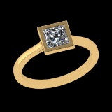 0.75 Ctw VS/SI1 Diamond 10k Yellow Gold Solitaire Ring (ALL DIAMOND ARE LAB