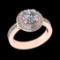 2.11 Ctw VS/SI1 (ALL DIAMOND ARE LAB GROWN ) Diamond 10k Rose Gold Engageme