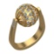 1.49 Ctw SI1/SI2 Diamond 14k Yellow Gold Engagement Ring (ALL DIAMOND ARE L