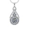 5.47 Ctw VS/SI1 Diamond 14K White Gold Pendant Necklace (ALL DIAMOND ARE LA