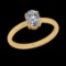 1.00 Ctw VS/SI1 Diamond Style 14 K Yellow Gold Solitaire Ring (ALL DIAMOND