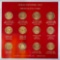 European 12 Piece Gold Survival Set with 20 Francs & 20 Marks