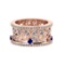 1.79 Ctw VS/SI1 Blue Sapphire and Diamond 14k Rose Gold Engagement Ring (AL