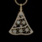 7.66 Ctw VS/SI1 Diamond 10k Yellow Gold Christmas Theme Pandant (ALL DIAMON