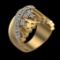 1.31 Ctw VS/SI1 Diamond 10k Yellow Gold Engagement Ring (ALL DIAMOND ARE LA