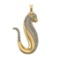 1.86 Ctw SI2/SI1 Diamond 14k Yellow Gold Pendant (ALL DIAMOND ARE LAB GROWN