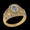 1.46 Ctw VS/SI1 Diamond 10k Yellow Gold Engagement Ring (ALL DIAMOND ARE LA