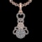 0.51 Ctw VS/SI1 Diamond 10k Rose Gold Christmas Theme Pandant (ALL DIAMOND