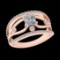 1.27 Ctw VS/SI1 Diamond 10k Rose Gold Engagement Ring (ALL DIAMOND ARE LAB