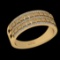 0.37 Ctw VS/SI1 Diamond Style Channel Set 10K Yellow Gold Groom s Wedding B