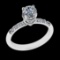 1.25 Ctw VS/SI1 Diamond 10k white Gold Engagement Ring (ALL DIAMOND ARE LAB