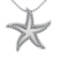 0.33 Ctw VS/SI1 Diamond 14k white Gold Star Pendant (ALL DIAMOND ARE LAB GR