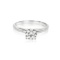 1.05 ctw 14K White Gold Solitaire Solitaire Ring (LAB-GROWN)