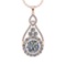 5.47 Ctw VS/SI1 Diamond 14K Rose Gold Pendant Necklace (ALL DIAMOND ARE LAB