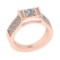 1.36 Ctw VS/SI1 Diamond 10K Rose Gold Engagement Ring (ALL DIAMOND ARE LAB