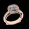 2.13 Ctw VS/SI1 Diamond Prong Set 10K Rose Gold Engagement Ring (ALL DIAMON
