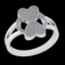 0.28 Ctw VS/SI1 Diamond Prong Set 10k white Gold Engagement Ring ( (ALL DIA