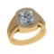 3.28 Ctw VS/SI1 Diamond 14k Yellow Gold Engagement Ring