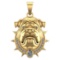 0.92 Ctw SI2/SI1 Diamond Prong Set 14k Yellow Gold Pandant (ALL DIAMOND ARE