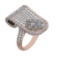 7.54 Ctw VS/SI1 Diamond Prong Set 14k Rose Gold Engagement Ring (ALL DIAMON