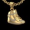 1.82 Ctw VS/SI1 Diamond Prong Set 18K Yellow Gold Necklace (ALL DIAMOND ARE