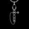 1.14 Ctw VS/SI1 Diamond 10K White Gold Veterinary Doctor theme Pendant (ALL