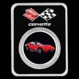 Corvette (1969) Red 1 oz Colorized Silver w/ TEP