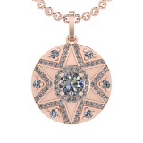 1.86 Ctw VS.SI1 (ALL DIAMOND ARE LAB GROWN ) Diamond 14k Rose Gold Necklace