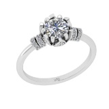 1.41 Ctw VS/SI1 Diamond 14K White Gold Engagement Ring (ALL DIAMOND ARE LAB