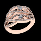 1.09 Ctw VS/SI1 (ALL DIAMOND ARE LAB GROWN ) Diamond 10k Rose Gold Engageme
