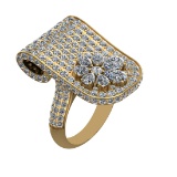 7.54 Ctw VS/SI1 Diamond Prong Set 14k Yellow Gold Engagement Ring (ALL DIAM