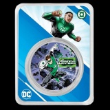 2023 Samoa 1 oz Silver DC Comics Green Lantern Colorized with TEP