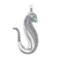 1.86 Ctw SI2/SI1 Diamond 14k white Gold Pendant (ALL DIAMOND ARE LAB GROWN)