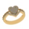 0.63 Ctw VS/SI1 Diamond 14k Yellow Gold Engagement Ring (ALL DIAMOND ARE LA