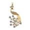 3.67 Ctw VS/SI1 Treated fancy black diamond Prong Set 14k Rose Gold Pandant