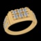 1.10 Ctw VS/SI1 Diamond 10k Yellow Gold Engagement Ring (ALL DIAMOND ARE LA