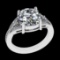 4.26 Ctw VS/SI1 Diamond 10k white Gold Engagement Ring (ALL DIAMOND ARE LAB
