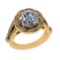 5.78 Ctw VS/SI1 Diamond 14k Yellow Gold Engagement Ring