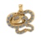 0.15 Ctw VS/SI1 Diamond 14k Yellow Gold Pendant (ALL DIAMOND ARE LAB GROWN